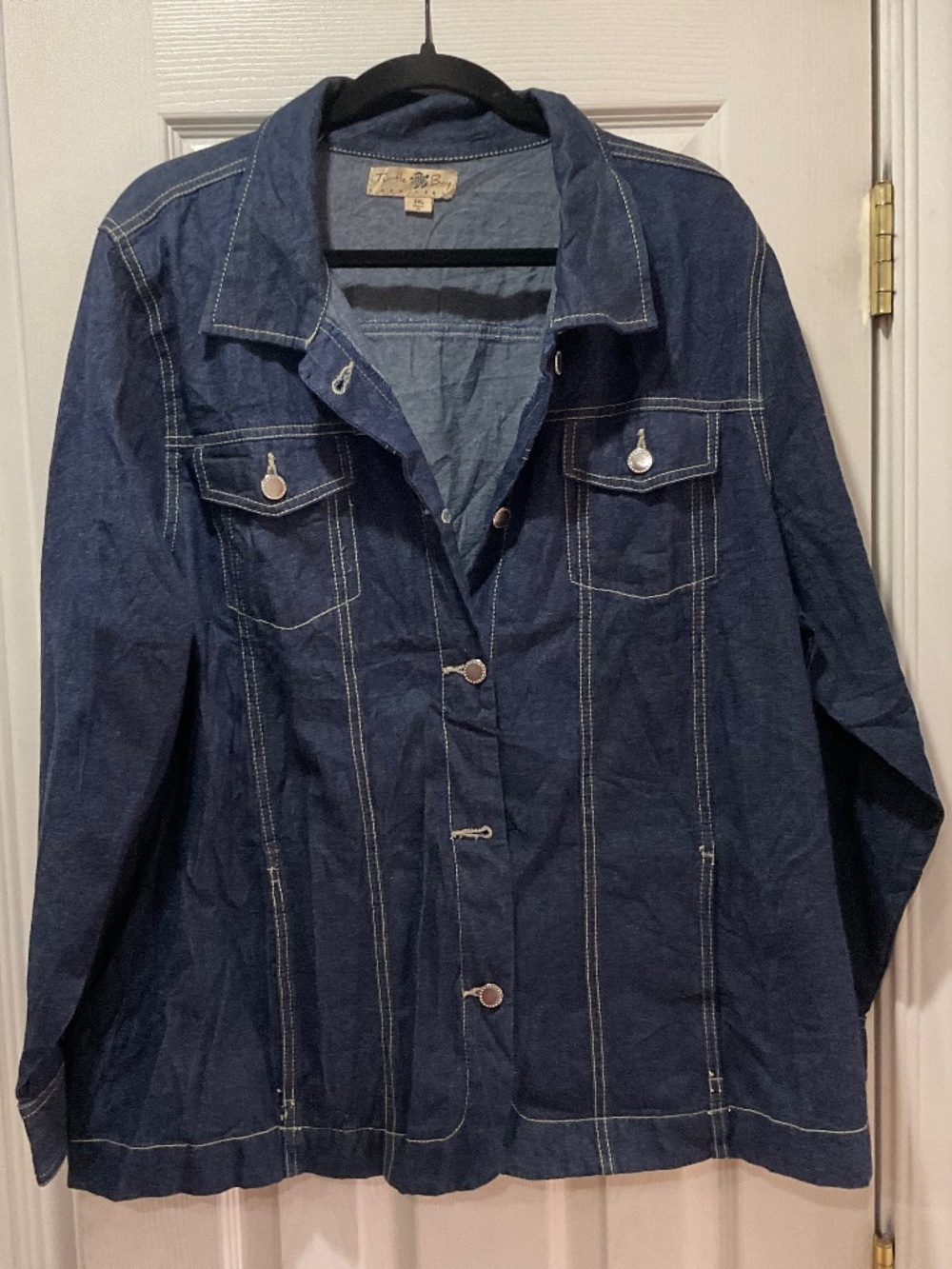 Turtle Bay New York Denim Jacket 2XL Dark Wash Cotton Jean Jacket